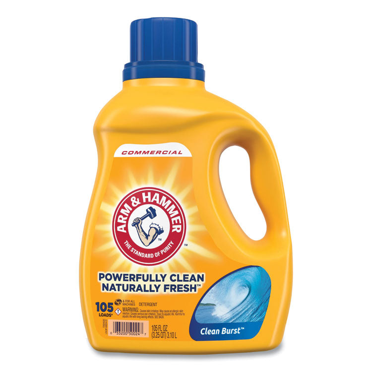 Dual HE Clean-Burst Liquid Laundry Detergent, Clean Burst Scent, 105 oz Bottle, 4/Carton