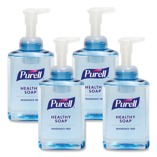 HEALTHY SOAP Gentle and Free Foam, Fragrance-Free, 515 mL, 4/Carton