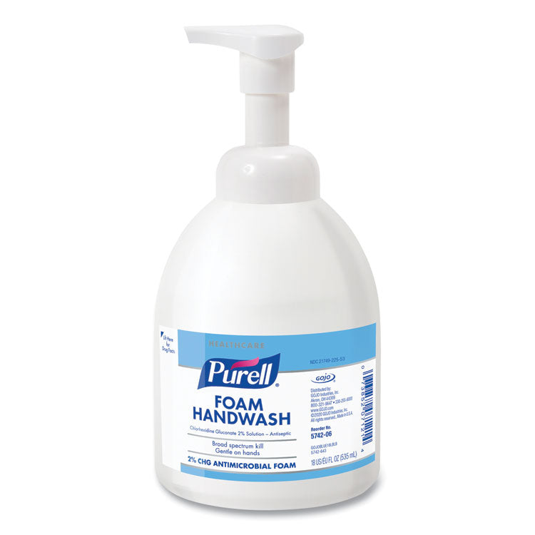 Healthcare HEALTHY SOAP 2% CHG Antimicrobial Foam, Fragrance-Free, 535 mL, 6/Carton