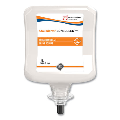 Stokoderm Sunscreen PURE, 1 L Refill, 6/Carton