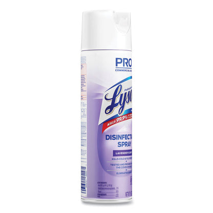 Disinfectant Spray, Lavender Scent, 19 oz Aerosol Spray, 12/Carton
