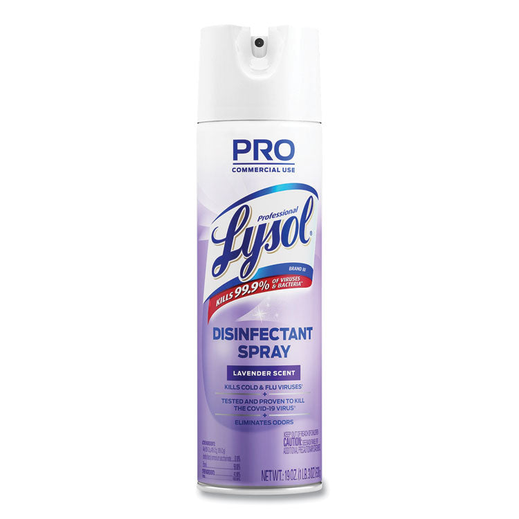 Disinfectant Spray, Lavender Scent, 19 oz Aerosol Spray