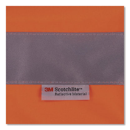 GloWear 8008 Class E Hi-Vis Leg Gaiters, Polyester with Polyurethane Coating, One Size Fits Most, Orange