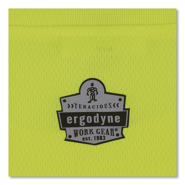 GloWear 8091 Non-Certified Hi-Vis Long Sleeve Shirt, X-Large, Lime