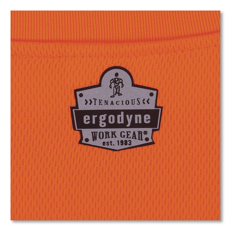 GloWear 8091 Non-Certified Hi-Vis Long Sleeve Shirt, 4X-Large, Orange