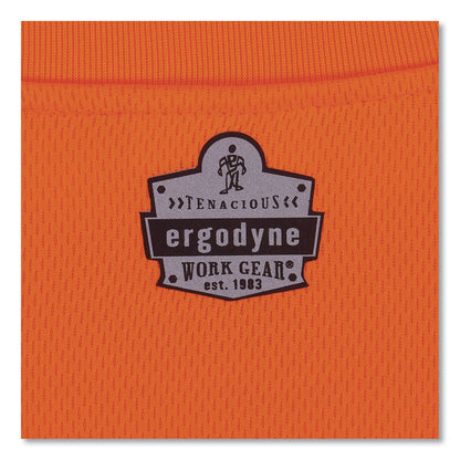GloWear 8091 Non-Certified Hi-Vis Long Sleeve Shirt, 4X-Large, Orange