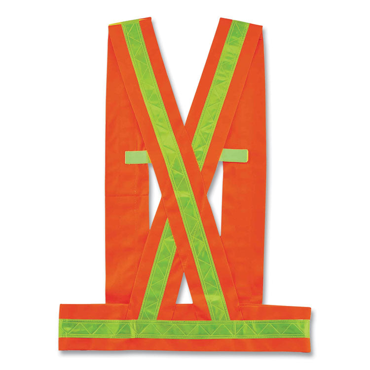 GloWear 8140BA Class 1 Breakaway Sash, Polyester, Medium/Large, Orange