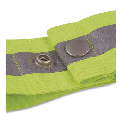 GloWear 8001 Hi-Vis Arm and Leg Band with Sanp Closure, Small/Medium, Lime