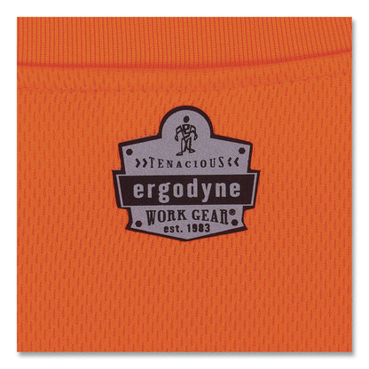 GloWear 8091 Non-Certified Hi-Vis Long Sleeve Shirt, Small, Orange