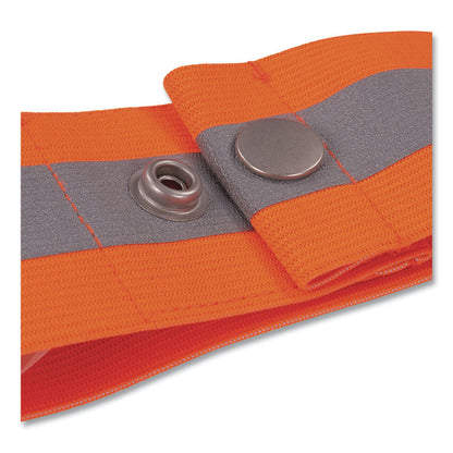 GloWear 8001 Hi-Vis Arm and Leg Band with Snap Closure, Small/Medium, Orange