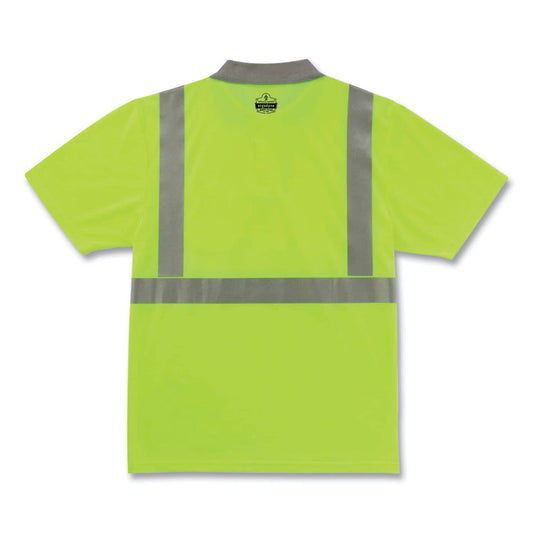 GloWear 8295 Class 2 Hi-Vis Polo Shirt, 5X-Large, Lime