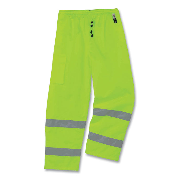 GloWear 8925 Class E Hi-Vis Thermal Pants, Large, Lime