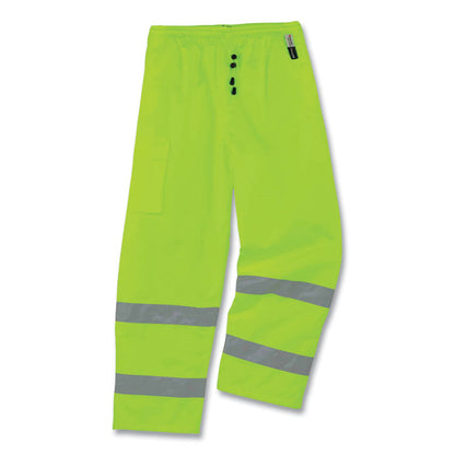 GloWear 8925 Class E Hi-Vis Thermal Pants, Large, Lime
