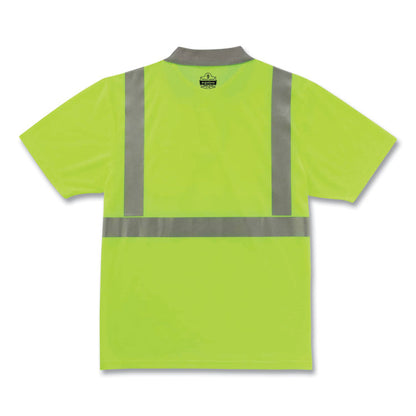 GloWear 8295 Class 2 Hi-Vis Polo Shirt, X-Large, Lime
