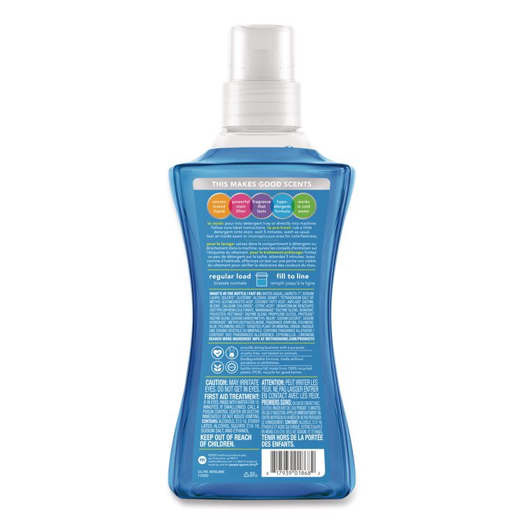 Laundry Detergent, Fresh Air Scent, 53.5 oz Bottle, 4/Carton