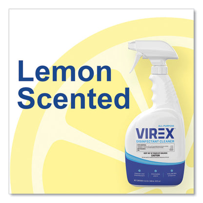 Virex All-Purpose Disinfectant Cleaner, Citrus Scent, 32 oz Spray Bottle, 8/Carton