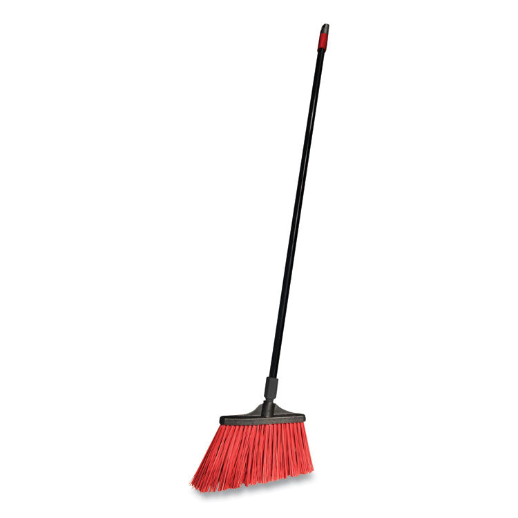 MaxiStrong Angle Broom, 56" Length, Black, 6/Carton