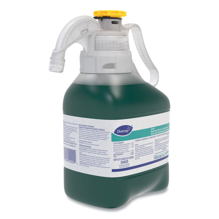 Crew Restroom Floor and Surface SC Non-Acid Disinfectant Cleaner, Fresh Scent, 1.4 L SmartDose, 2/Carton