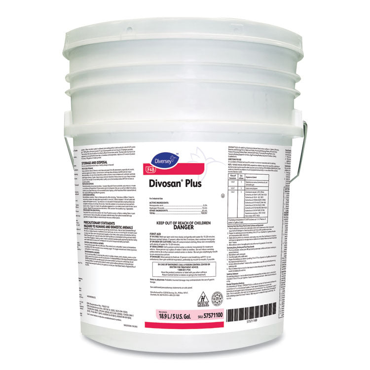 Divosan Plus Spectrum Sanitizer, 5 gal Pail