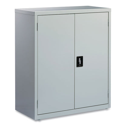 Economy Assembled Storage Cabinets, 3 Shelves, 36" x 18" x 42", Light Gray