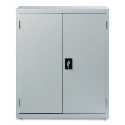 Economy Assembled Storage Cabinets, 3 Shelves, 36" x 18" x 42", Light Gray