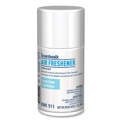 Metered Air Freshener Refill, Fresh Linen, 7 oz Aerosol Spray, 12/Carton