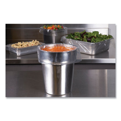 Steam Pan Liners for 1/2-Size Pans, Includes Twist-Ties, 0.02 mil, 17" x 23.5", Clear, 250/Carton