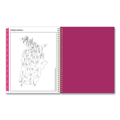 Mahalo Academic Year Create-Your-Own Cover Weekly/Monthly Planner, Floral Artwork, 11 x 8.5, 12-Month (July-June): 2025-2026