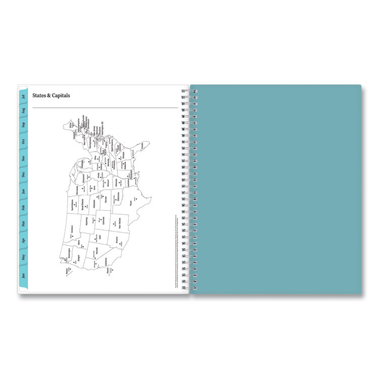 Teacher Dots CYO Cover Weekly/Monthly Lesson Planner, 9 Classes, Multicolor Cover, 11 x 8.5, 12-Month (July-June), 2025-2026