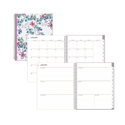 Laila Create-Your-Own Cover Weekly/Monthly Planner, Wildflower Artwork, 11 x 8.5, Purple/Blue/Pink, 12-Month (Jan-Dec): 2026