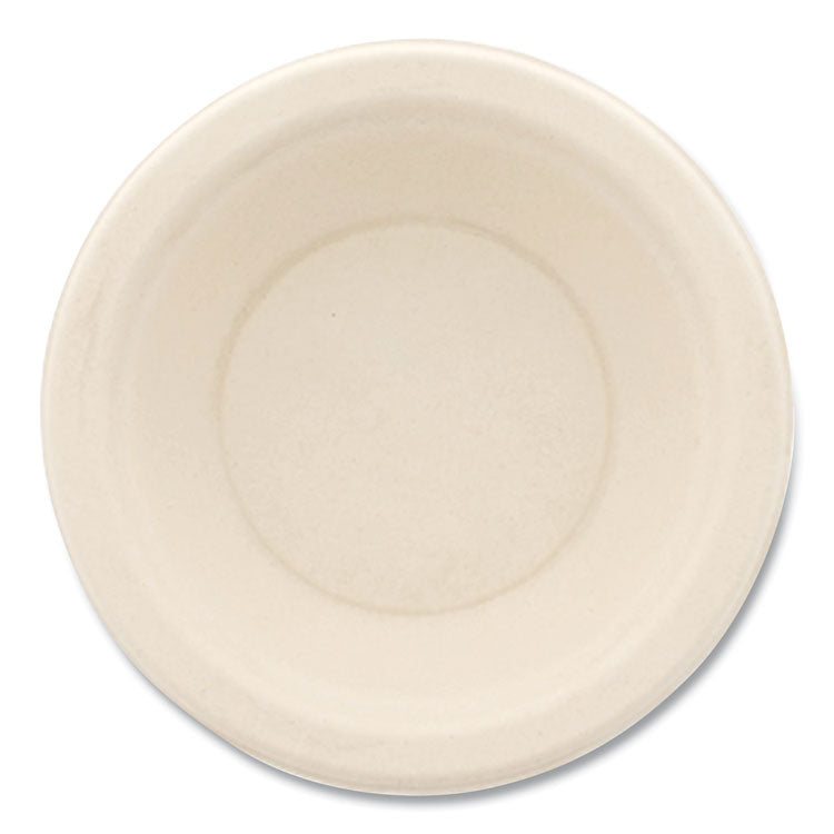 Molded Fiber PFAS-Free Dinnerware, Round Bowl, Sugarcane, 12 oz, Tan, 1,000/Carton