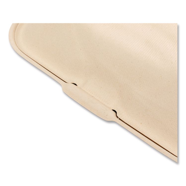 Molded Fiber PFAS-Free Food Containers, Hoagie/Hinged Lid, 6 x 3 x 9, Tan, Sugarcane, 250/Carton