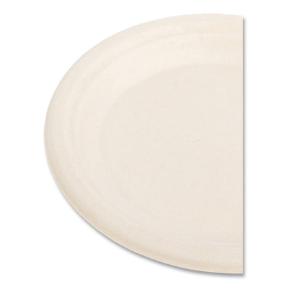Molded Fiber PFAS-Free Dinnerware, Plate, Sugarcane, 6" dia, Tan, 1,000/Carton