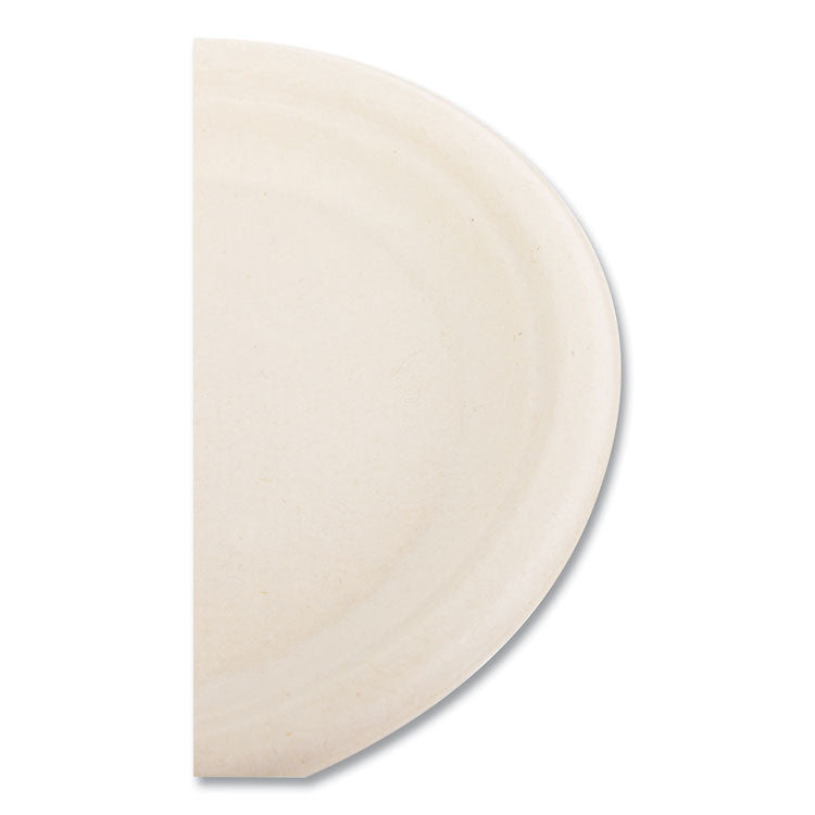 Molded Fiber PFAS-Free Dinnerware, Plate, Sugarcane, 6" dia, Tan, 1,000/Carton