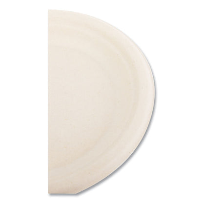 Molded Fiber PFAS-Free Dinnerware, Plate, Sugarcane, 6" dia, Tan, 1,000/Carton