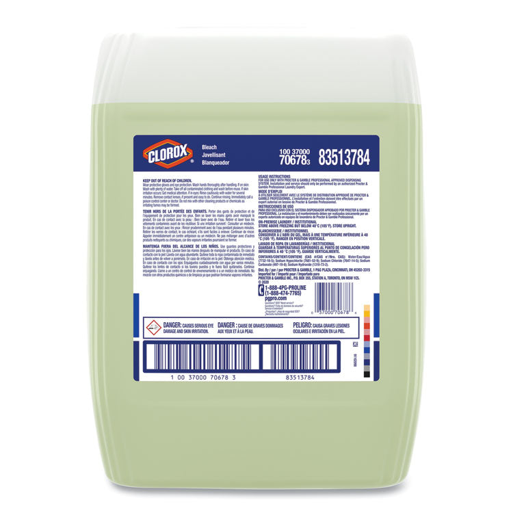 Clorox Bleach Laundry Additive, 5 gal Closed Loop Container