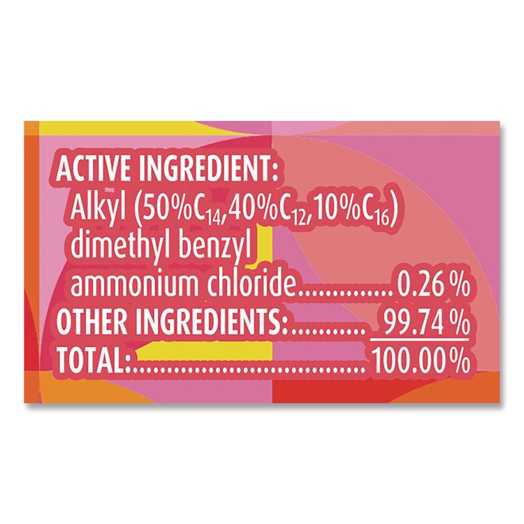 Disinfecting Wipes, 1-Ply, 7 x 7.25, Mango and Hibiscus, White, 80 Wipes/Canister, 6 Canisters/Carton