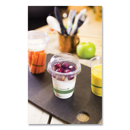 76-Series Cold Cup, 7 oz, Plastic, Clear/Green, 1,000/Carton