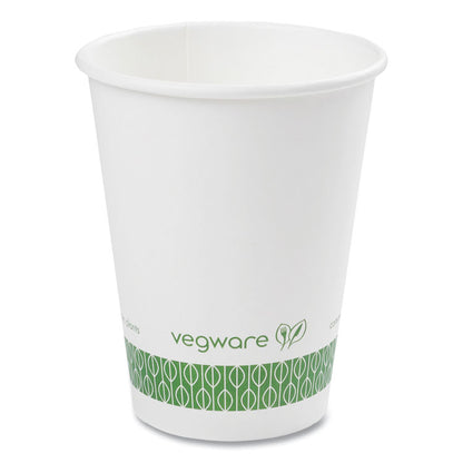 89-Series Hot Cup, 12 oz, Paper, White/Green, 1,000/Carton
