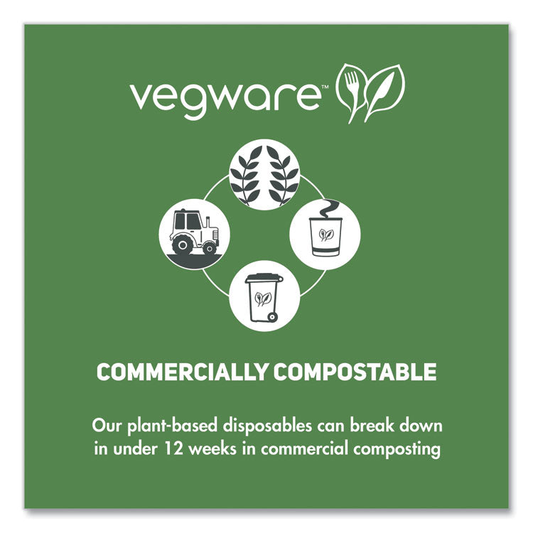 Round Deli Pots, Compostable, 8 oz, 4.6" Diameter x 1.5" h, Clear, Plastic, 500/Carton