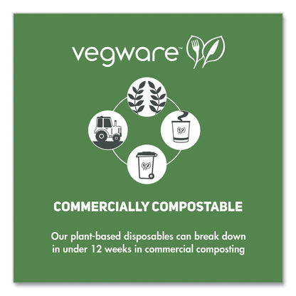 Round Deli Pots, Compostable, 8 oz, 4.6" Diameter x 1.5" h, Clear, Plastic, 500/Carton