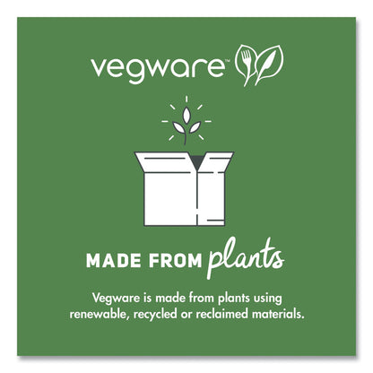 Round Deli Pots, Compostable, 8 oz, 4.6" Diameter x 1.5" h, Clear, Plastic, 500/Carton