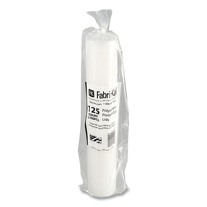 Portion Cup Lids, Fits 1 oz Squat Portion Cups, Plastic, Clear, 125/Sleeve, 20 Sleeves/Carton