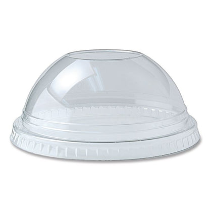 Kal-Clear/Nexclear Drink Cup Lids, Dome Lid with No Hole, Fits 12 oz to 20 oz Cold Cups, Plastic, Clear, 1,000/Carton