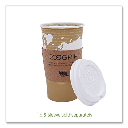 World Art Renewable and Compostable Hot Cups, 20 oz, Paper, Brown/White, 50/Pack, 20 Packs/Carton