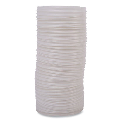 World Art PLA-Laminated Soup Container Lids, For 12 oz to 32 oz Containers, White, Plastic, 50/Pack, 10 Packs/Carton