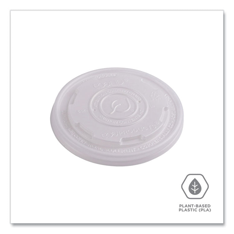 World Art PLA-Laminated Soup Container Lids, Fits 8 oz, Translucent, Plastic, 50/Pack, 20 Packs/Carton