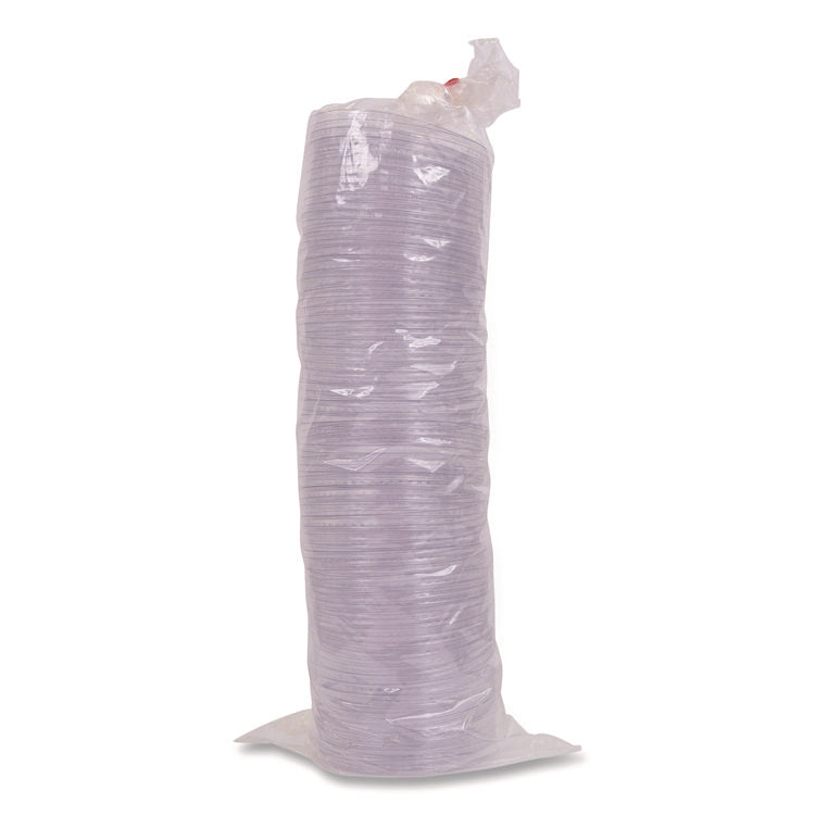 GreenStripe Cold Cup Flat Lids, Fits 9 oz to 24 oz Cold Cups, Plastic, Clear, 100/Pack, 10 Packs/Carton