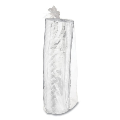 EcoLid 25% Recycled Content Hot Cup Lid, Fits 8 oz Hot Cups, Plastic, White, 100/Pack, 10 Packs/Carton