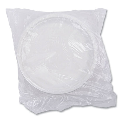 Vanguard Renewable and Compostable Sugarcane Plates, 6" dia, White, 1,000/Carton